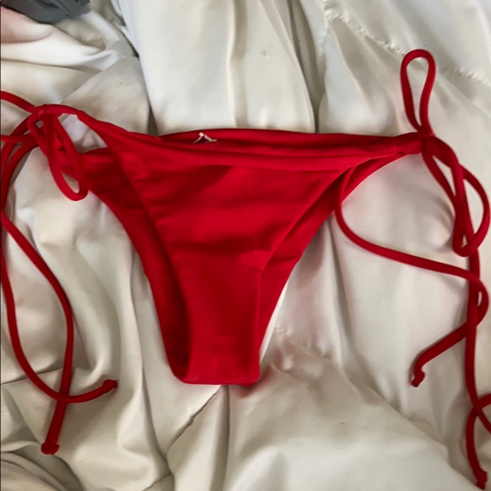 Red String Bikini Bottoms